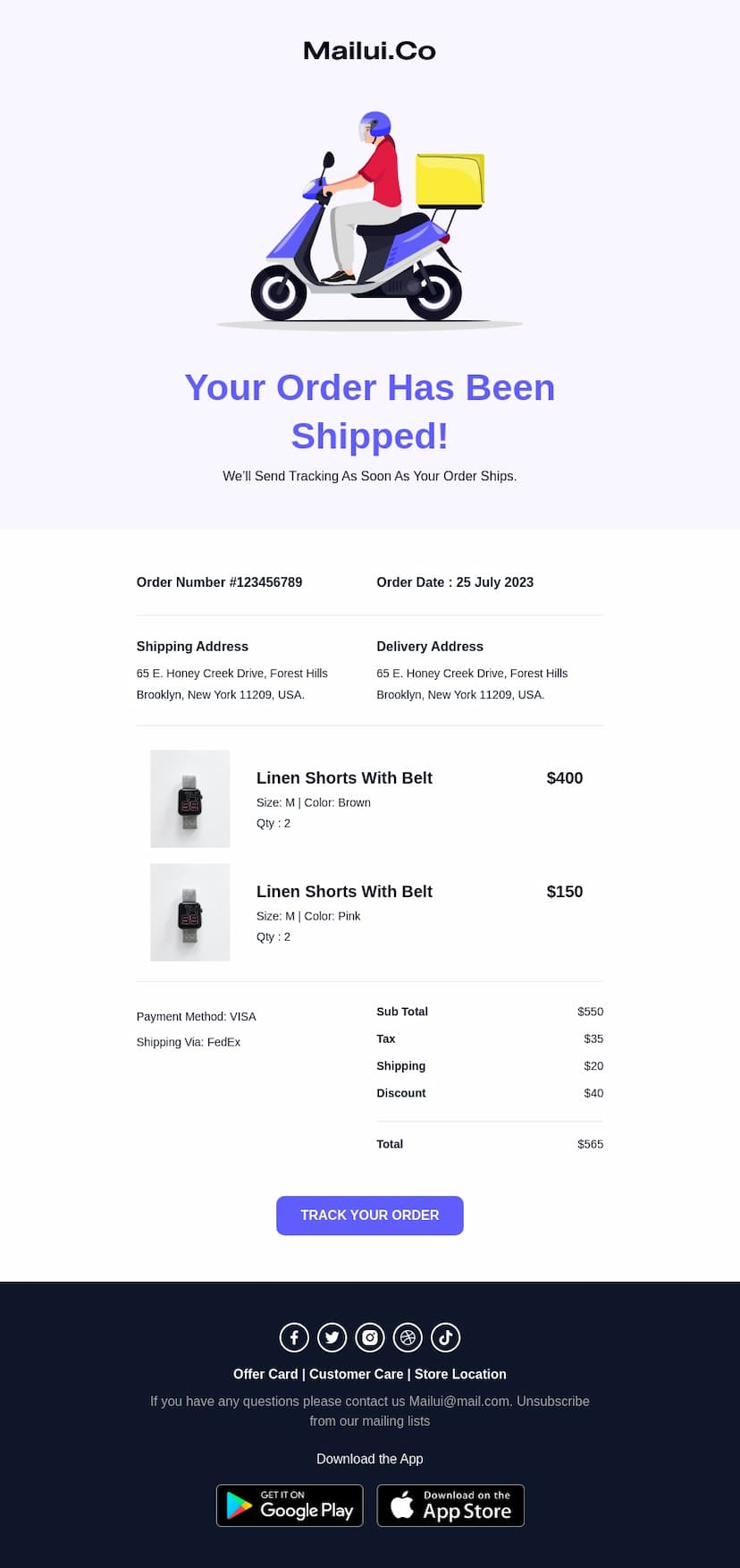 Notification - Shipped