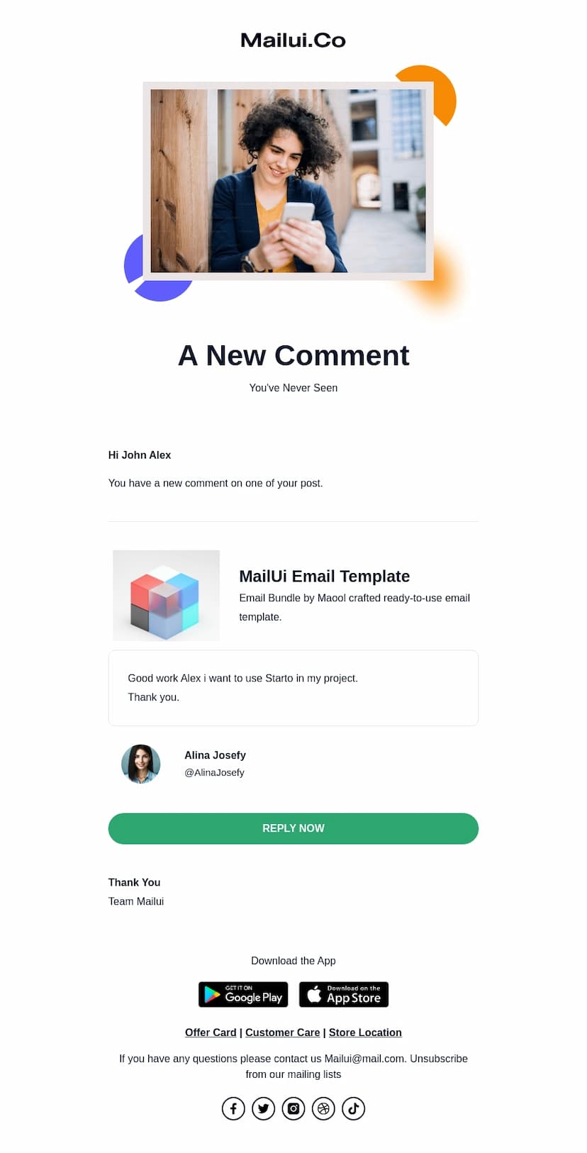 free promotional email template