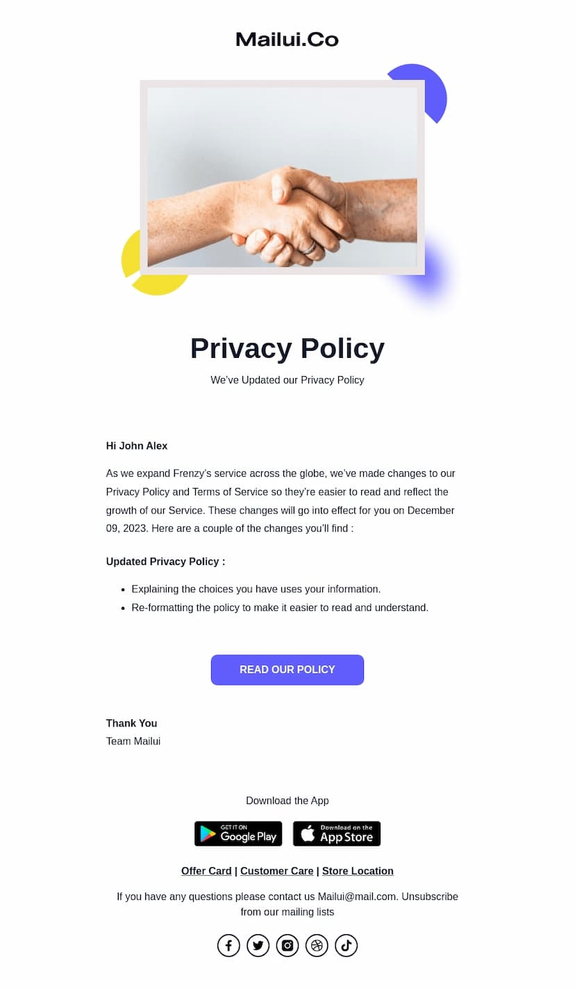 Privacy Policy Style 2