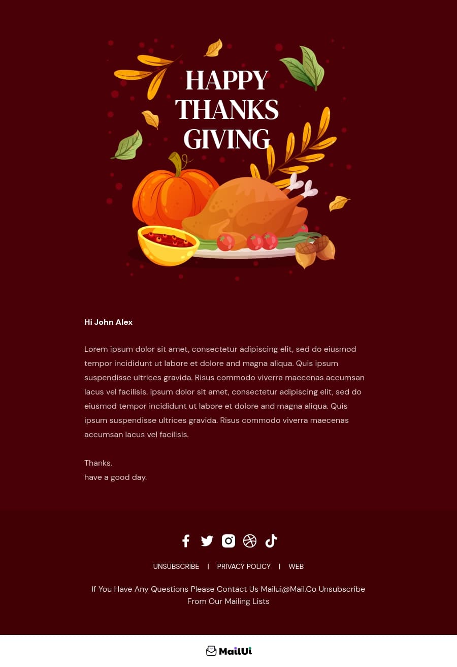 Happy Thanks Giving Style 2