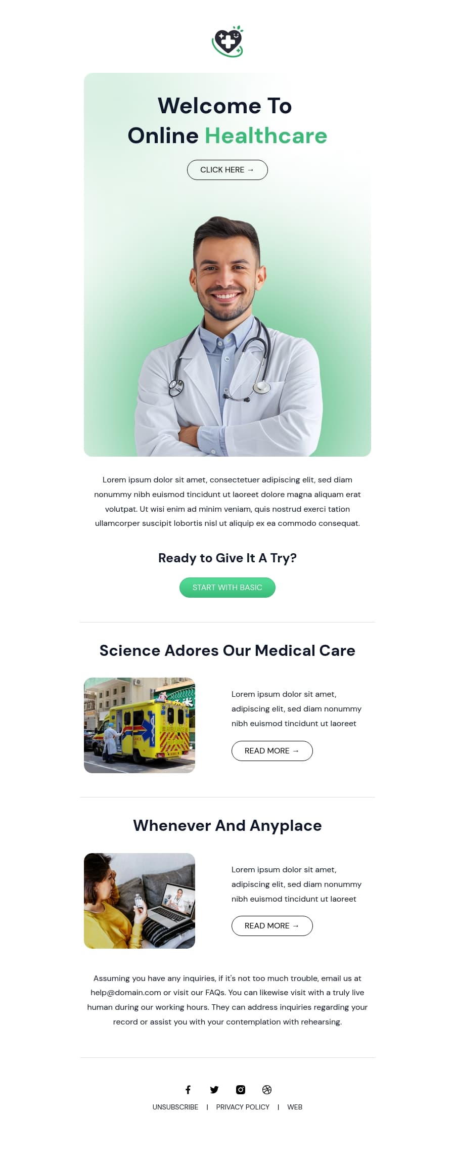 Healthcare Template design