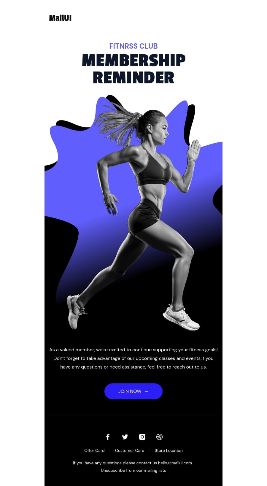 Fitness Email Template