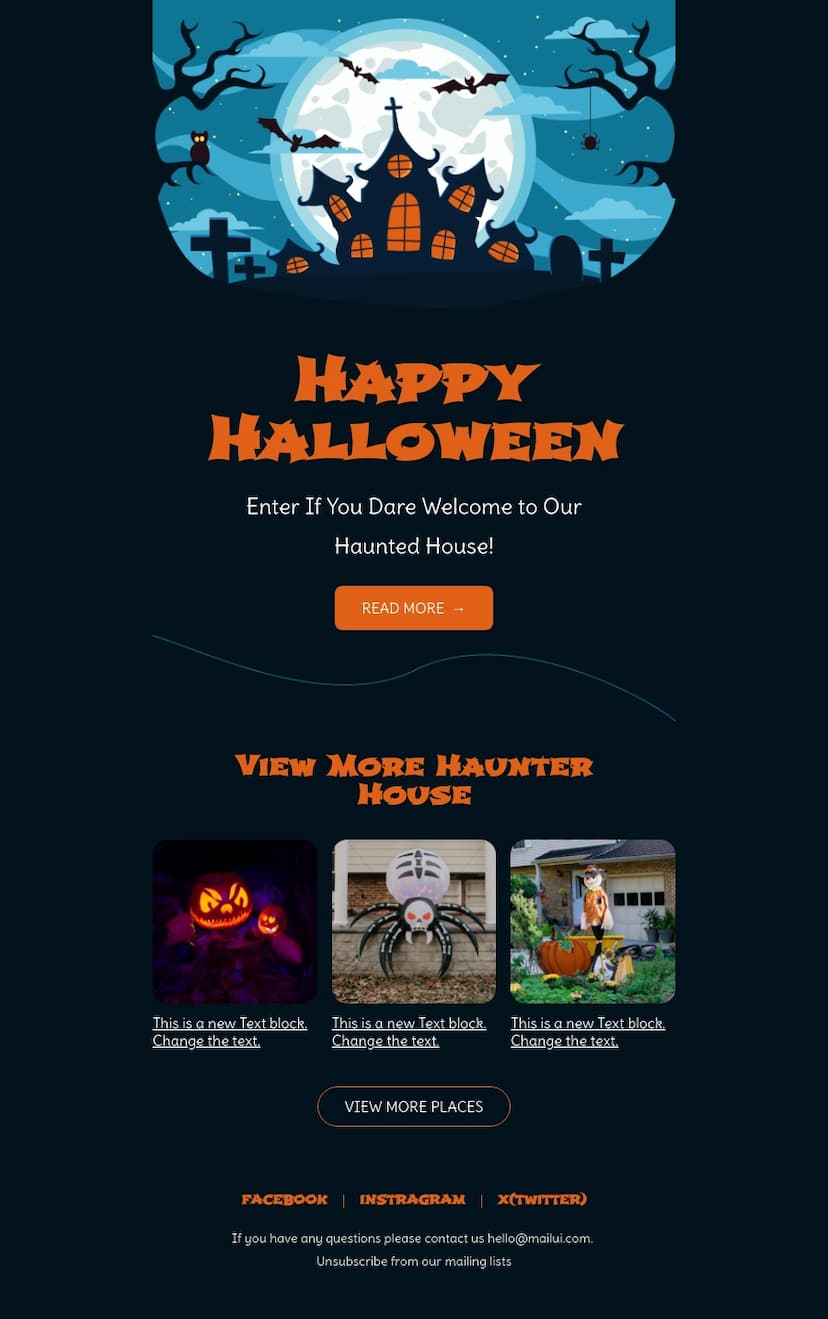 Happy Halloween Email Template