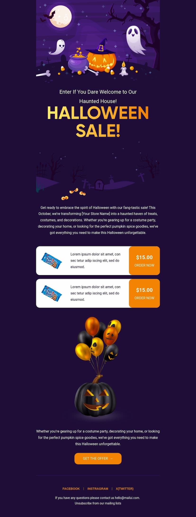 Happy Halloween Email Template 141