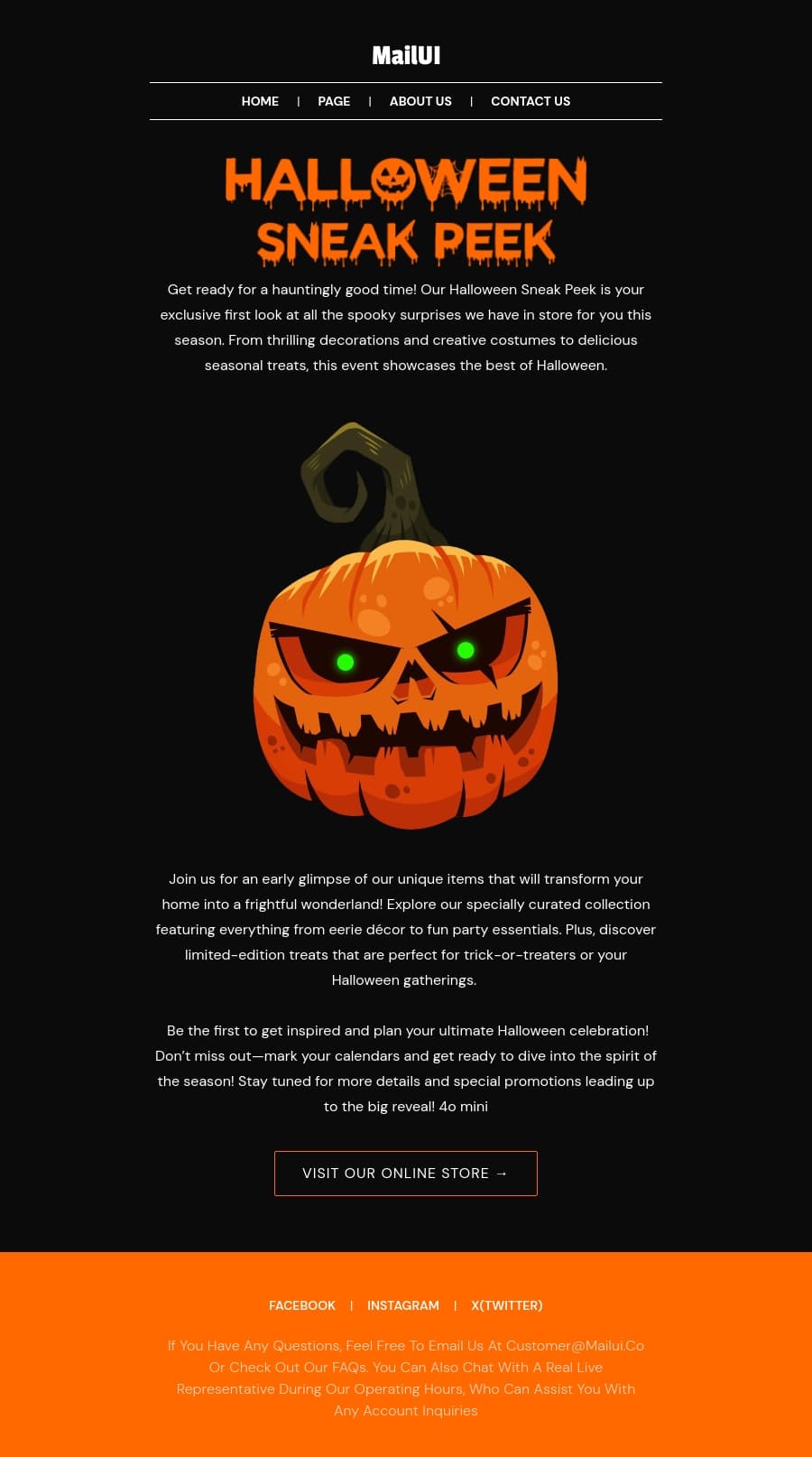 Happy Halloween Email Template 145