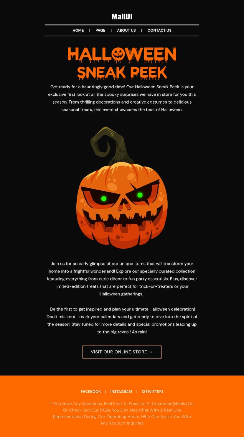 Happy Halloween Email Template 145