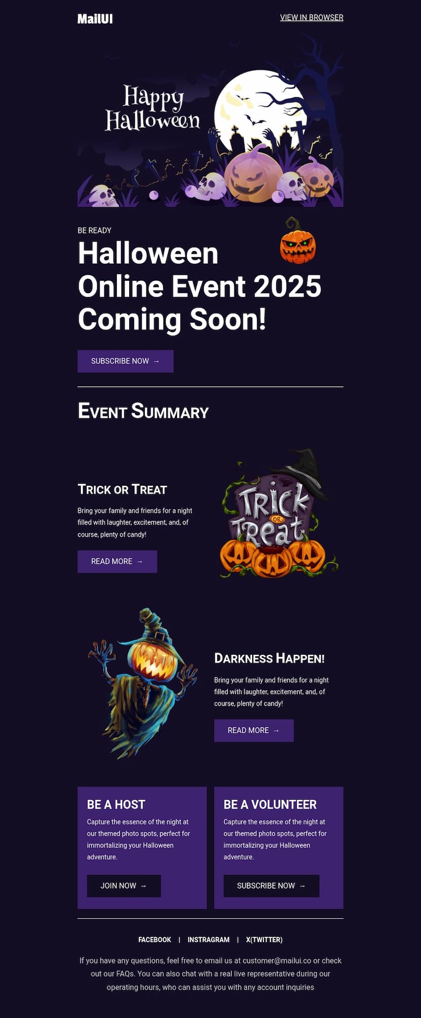 Happy Halloween Email Template 146