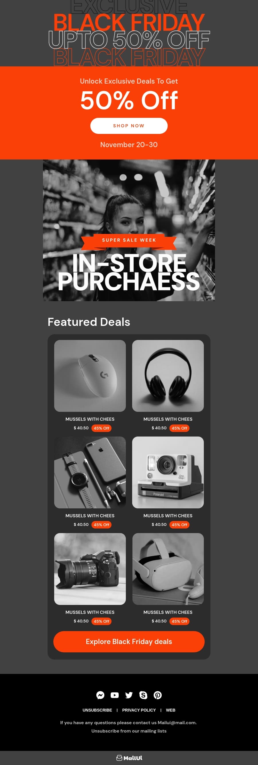 Black Friday HTML Email Template