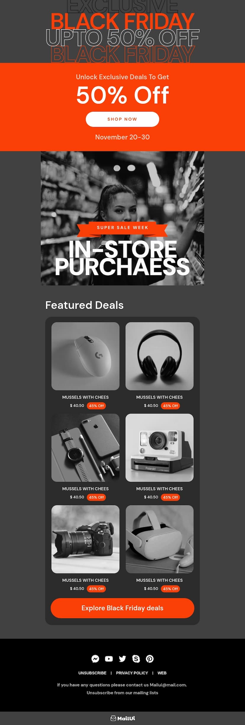 Black Friday HTML Email Template