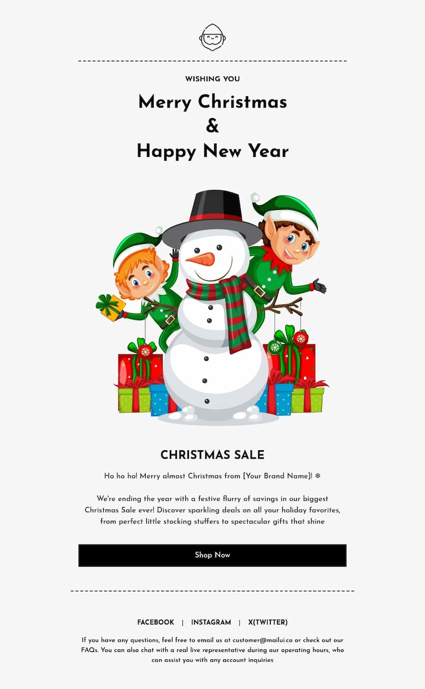 Email Christmas Greetings