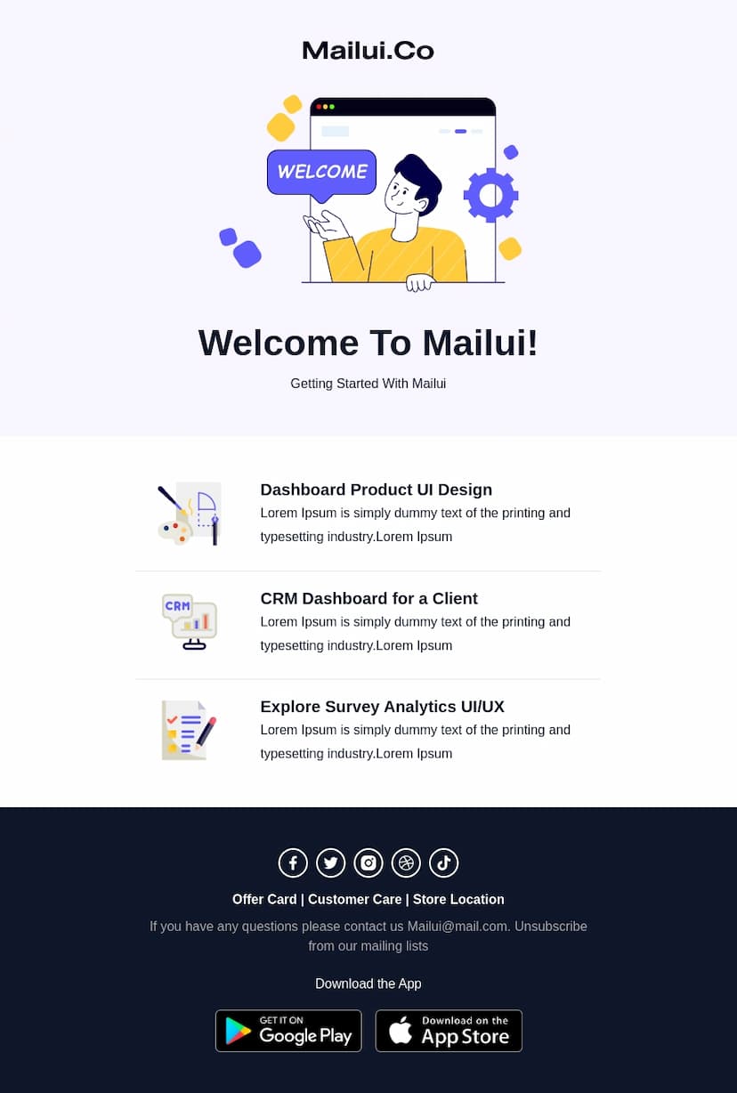 Welcome Mail 2